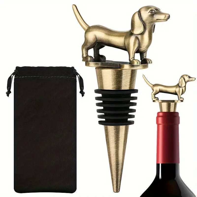 Dackel Weinstopper